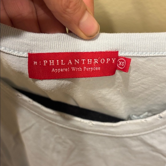 n:PHILANTHROPY Light Gray Tank Top with cute little stars all over it - Picture 6 of 11